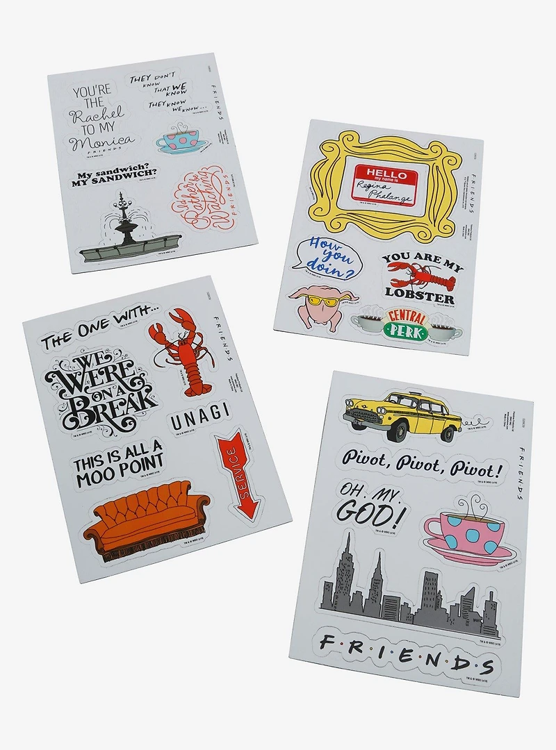 Friends Icons Fridge Magnet Set