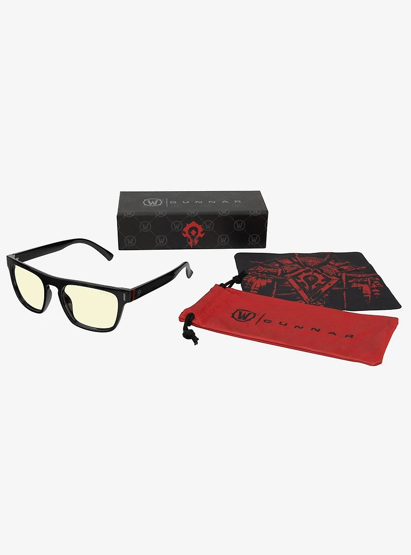 GUNNAR World Of Warcraft Horde Edition Blue Light Glasses