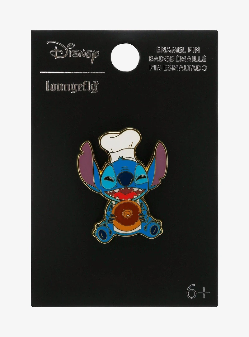 Loungefly Disney Lilo & Stitch Chef Donut Enamel Pin — BoxLunch Exclusive