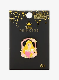 Loungefly Disney Sleeping Beauty Aurora Floral Frame Enamel Pin — BoxLunch Exclusive