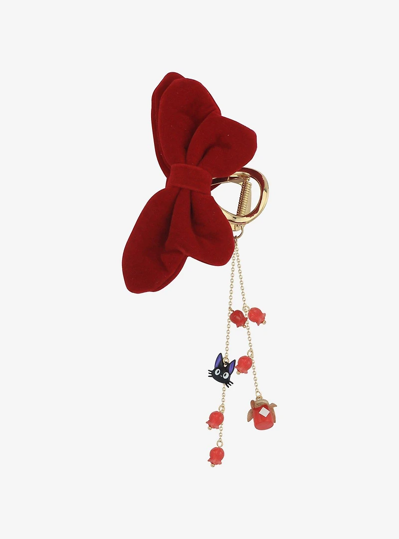 Studio Ghibli Kiki's Delivery Service Red Velvet Bow Claw Hair Clip