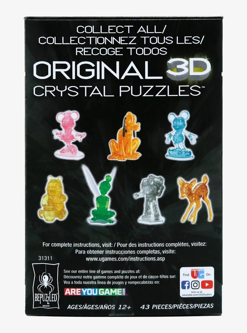 Disney Stitch Pink 3D Crystal Puzzle