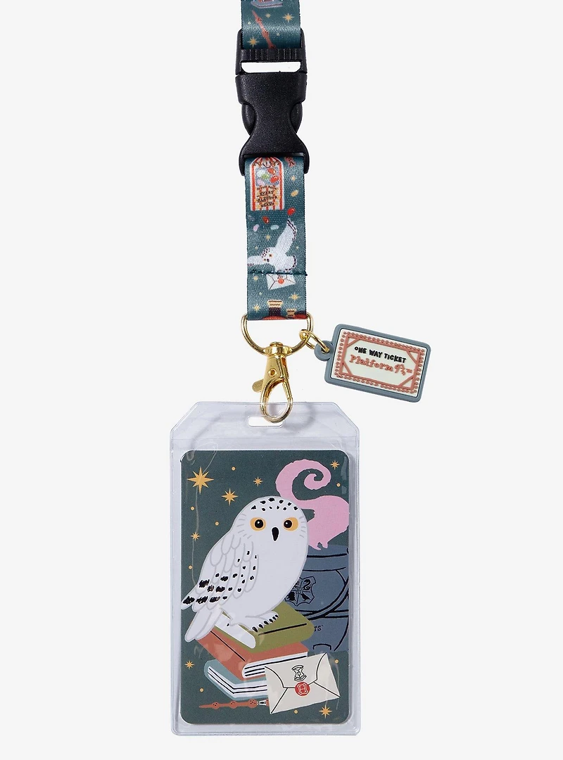 Loungefly Harry Potter Icons Allover Print Lanyard - BoxLunch Exclusive
