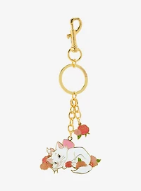 Loungefly Disney The Aristocats Marie Floral Multi-Charm Keychain - BoxLunch Exclusive