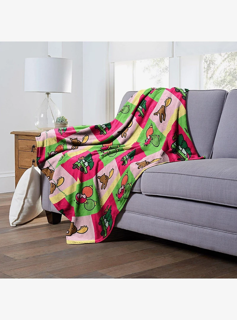 National Lampoon's Christmas Vacation Christmas Squares Silk Touch Throw Blanket