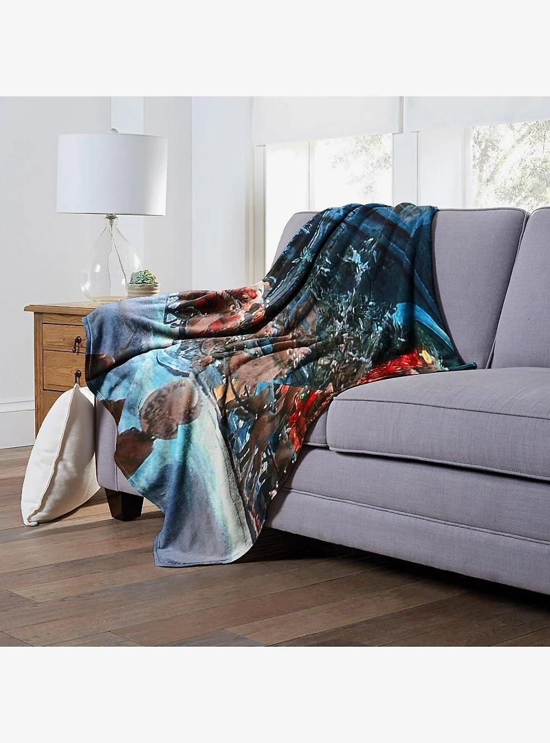 The Year Without A Santa Claus Down Santa Claus Lane Silk Touch Throw