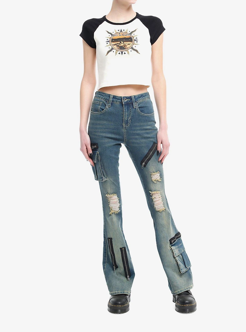 Alice In Chains Dirt Album Cover GIrls Baby Raglan T-Shirt