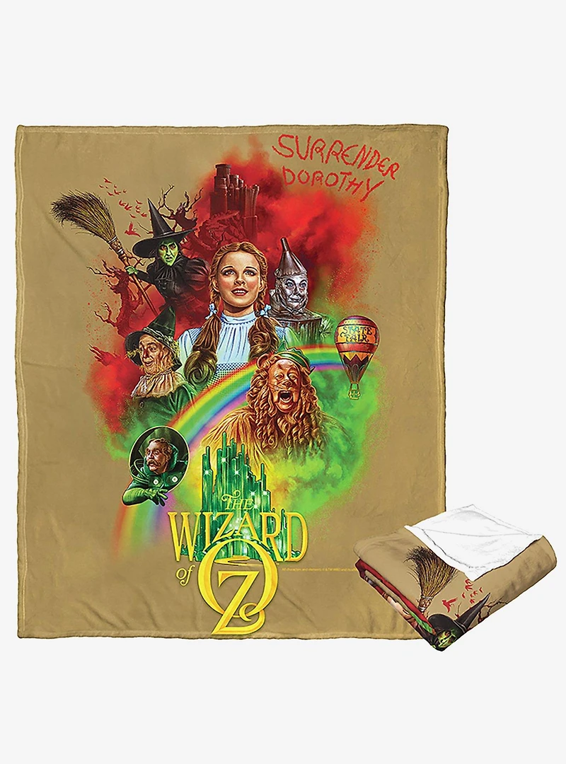 WB 100 The Wizard Of Oz Surrender Dorothy Silk Touch Throw