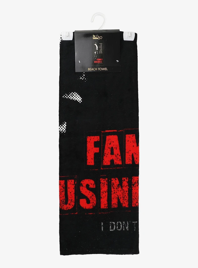 The Godfather Family Business Beach Towel