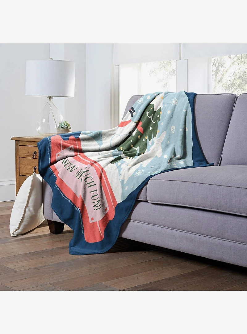Frosty The Snowman Snow Much Fun Silk Touch Throw Blanket