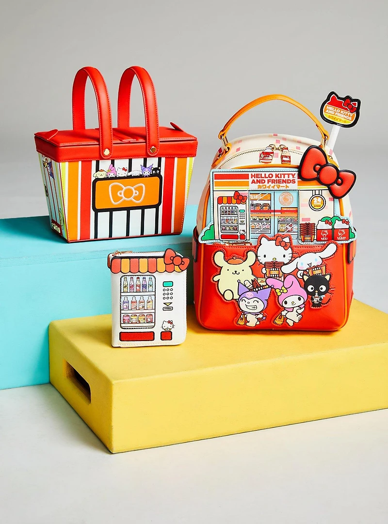 Sanrio Hello Kitty & Friends Kawaii Mart Vending Machine Figural Zip Wallet - BoxLunch Exclusive