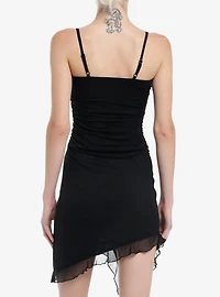 Black Ruffle Cami Dress