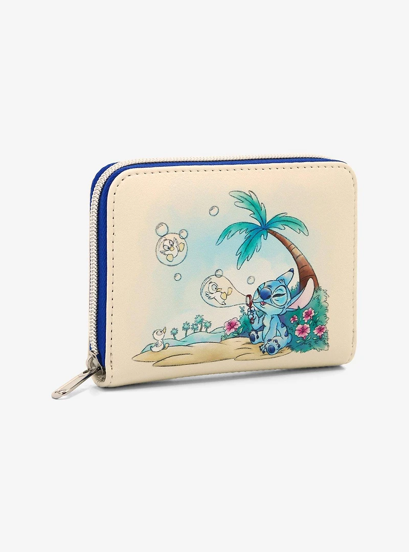 Loungefly Disney Stitch Bubble Mini Zipper Wallet