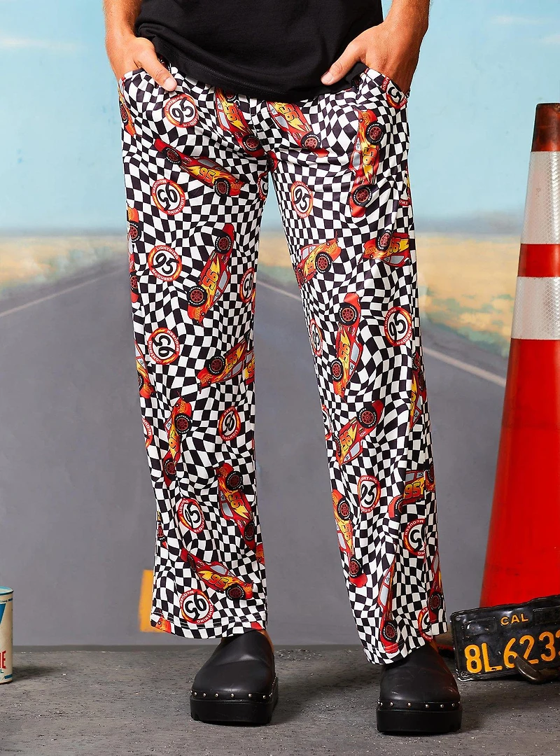 Disney Pixar Cars Lightning McQueen Racing Allover Print Sleep Pants - BoxLunch Exclusive