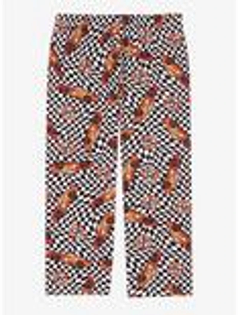Disney Pixar Cars Lightning McQueen Checkered Allover Print Women's Plus Sleep Pants — BoxLunch Exclusive