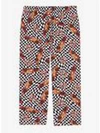 Disney Pixar Cars Lightning McQueen Checkered Allover Print Women's Plus Sleep Pants — BoxLunch Exclusive