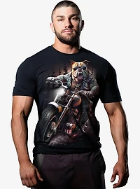 Spiral Top Dog T-Shirt Black