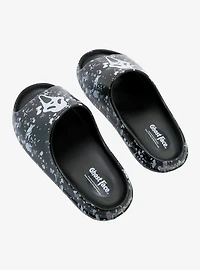 Ghost Face Splatter Slide Sandals