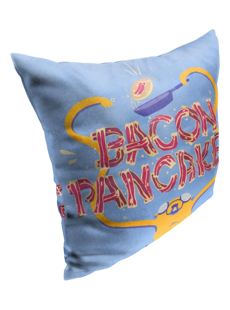 Adventure Time Bacon Pancakes Printed Throw Pillow
