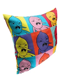 Adventure Time Lemon Squares Printed Throw Pillow