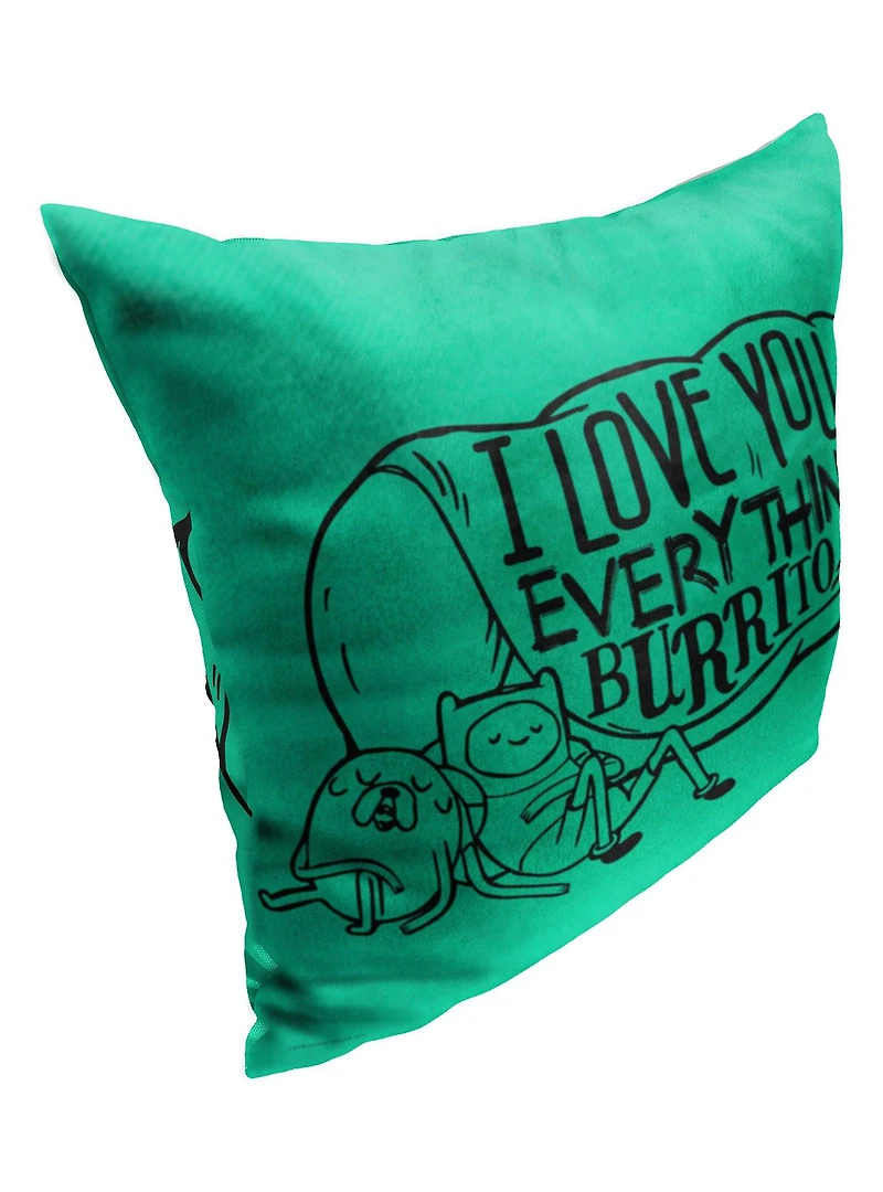 Adventure Time Everything Burrito Printed Throw Pillow