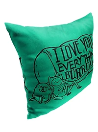 Adventure Time Everything Burrito Printed Throw Pillow