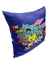 Adventure Time The Names Memeow Printed Throw Pillow