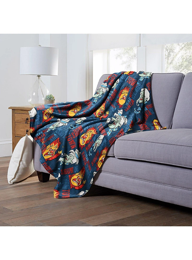 The Year Without A Santa Claus Snowtown Showdown Silk Touch Throw