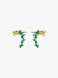 Coraline Snap Dragon Front/Back Earrings