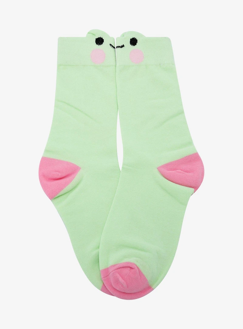 Frog Chibi Figural Crew Socks