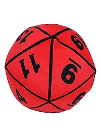 Dungeons And Dragons Red D20 Dice Travel Cloud Pillow
