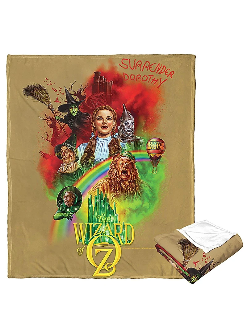 WB 100 The Wizard Of Oz Surrender Dorothy Silk Touch Throw