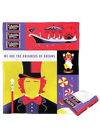 WB 100 Charlie And The Chocolate Factory Dreamer Of Dreams Silk Touch Throw