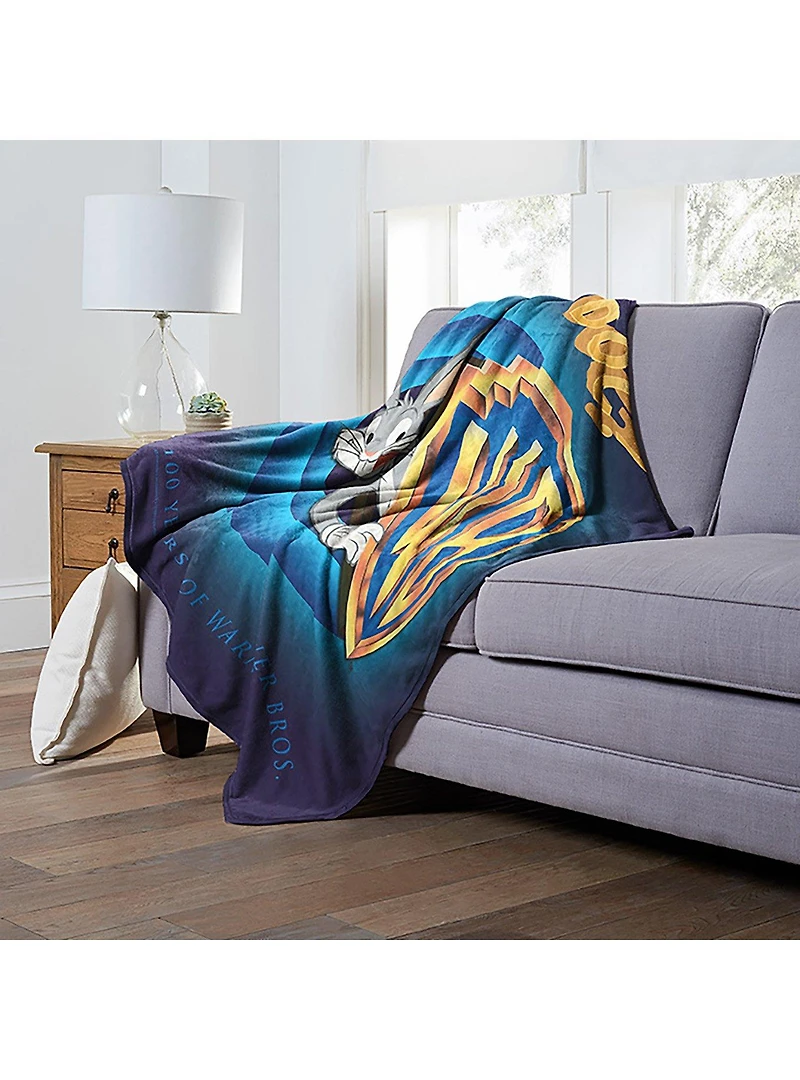 WB 100 Looney Tunes What's Up Doc Silk Touch Throw