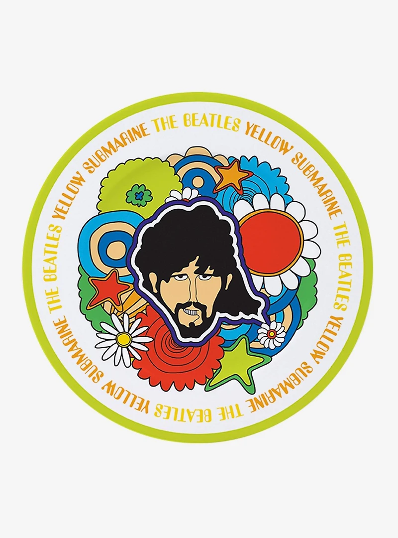 The Beatles Yellow Submarine Flowers Plate Set
