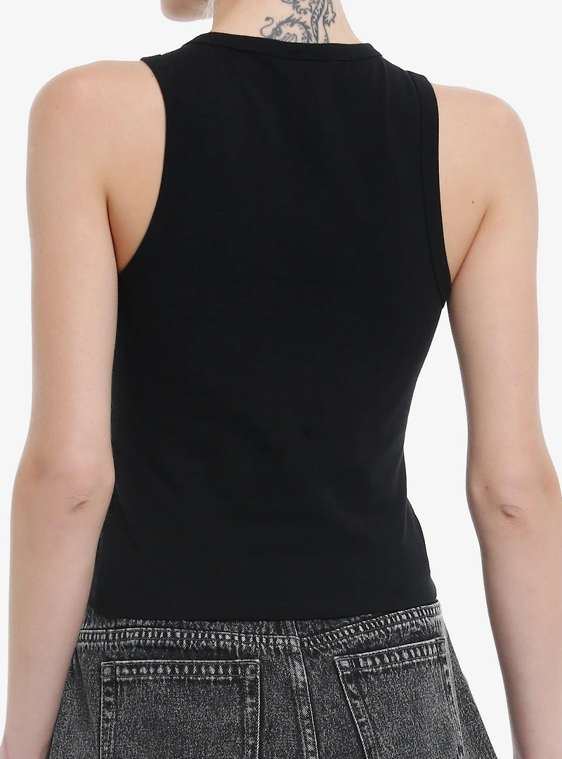 Social Collision Drippy Rib Cage Girls Muscle Tank Top