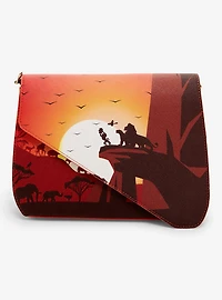 Loungefly The Lion King 30th Anniversary Pride Rock Split Closure Crossbody Bag