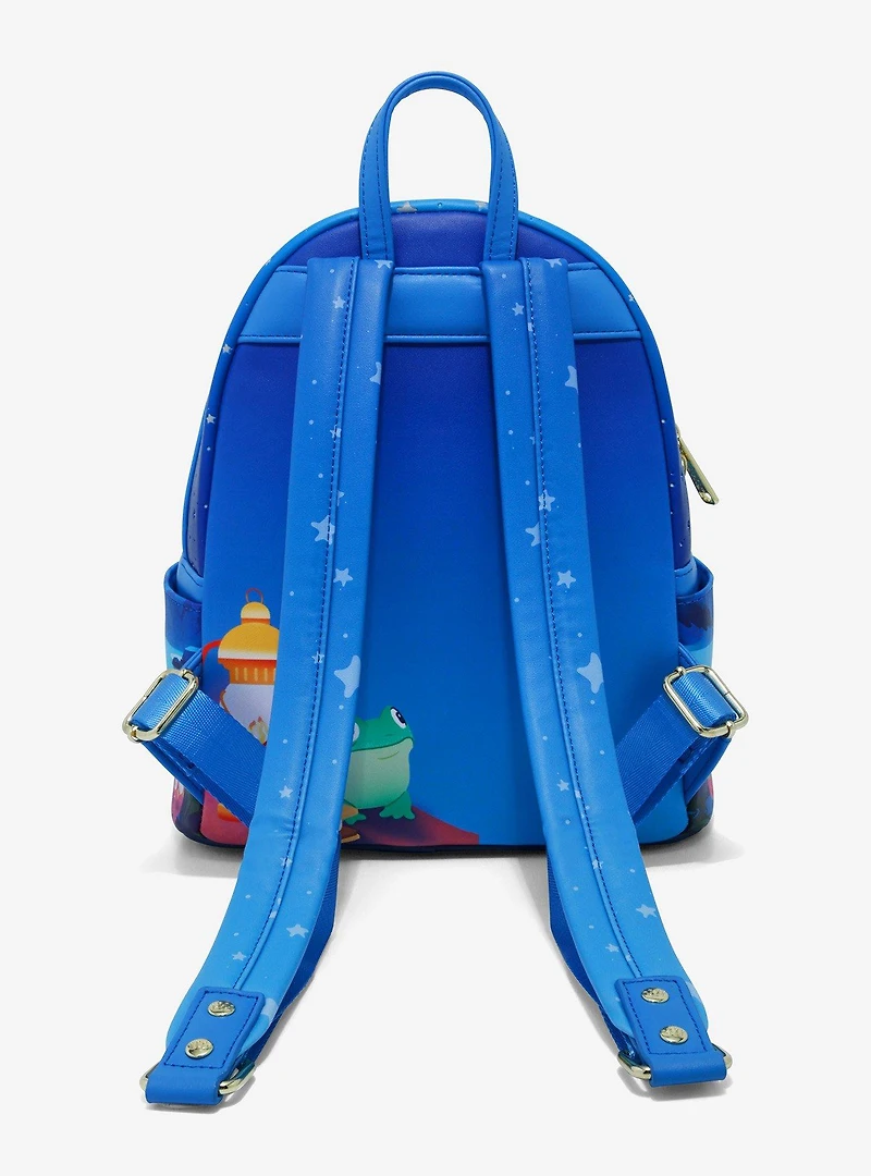 Loungefly Disney Lilo & Stitch Scrump and Stitch Camping Glow-in-the-Dark Mini Backpack