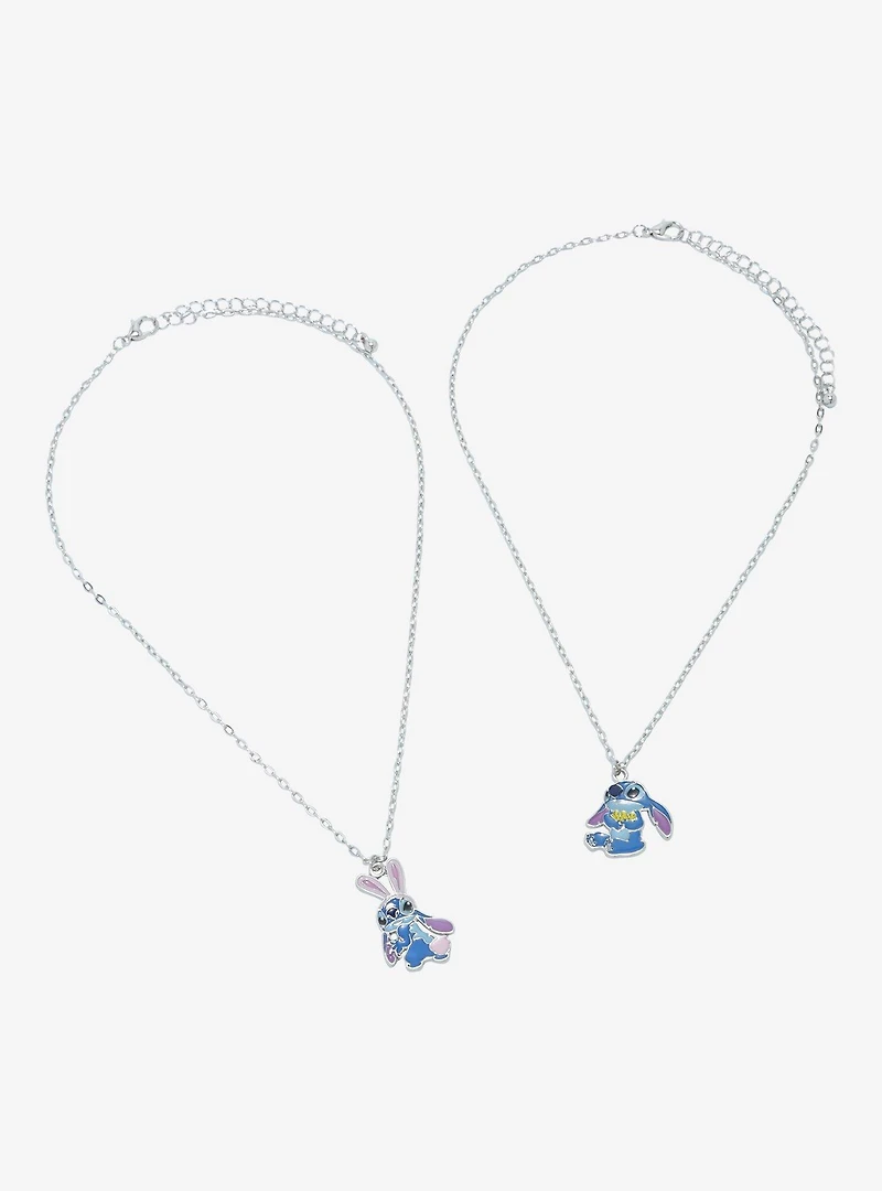 Disney Stitch Bunny Duck Best Friend Necklace Set