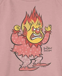 The Year Without a Santa Claus Vintage Heat Miser Girls Slouchy Sweatshirt