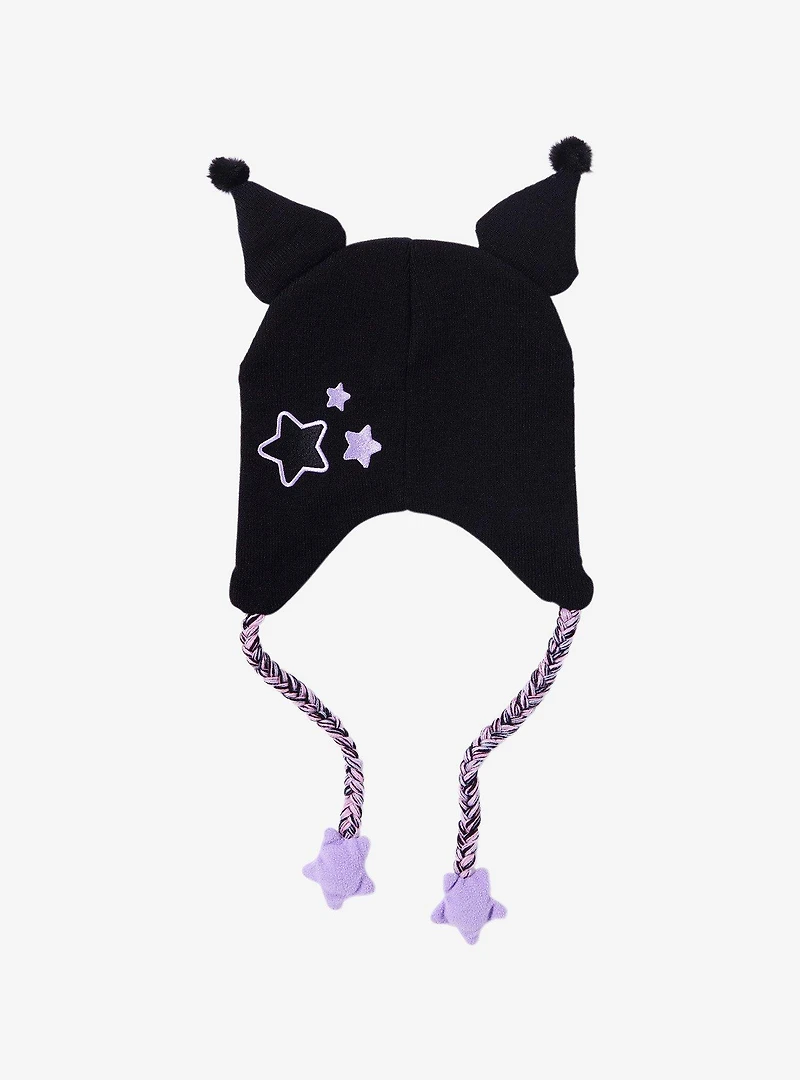 Kuromi Star Pom Tassel Beanie