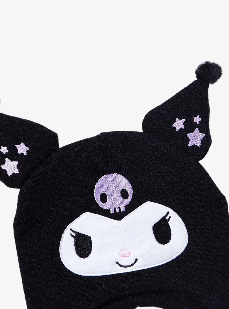 Kuromi Star Pom Tassel Beanie