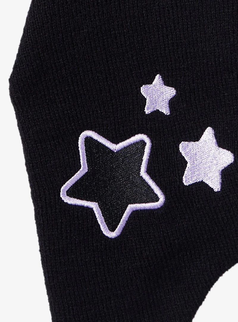Kuromi Star Pom Tassel Beanie