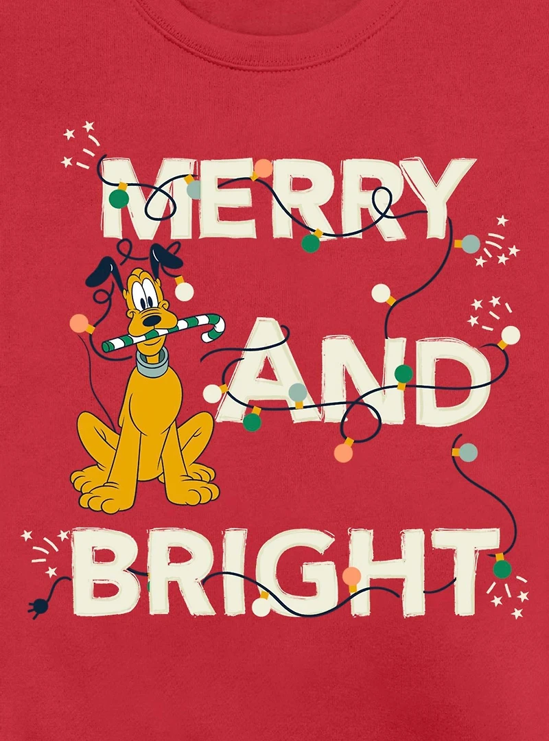 Disney Pluto Merry And Bright Sweatshirt