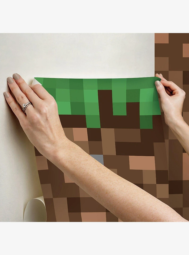 Minecraft Blocks Peel and Stick Wallpaper Mural