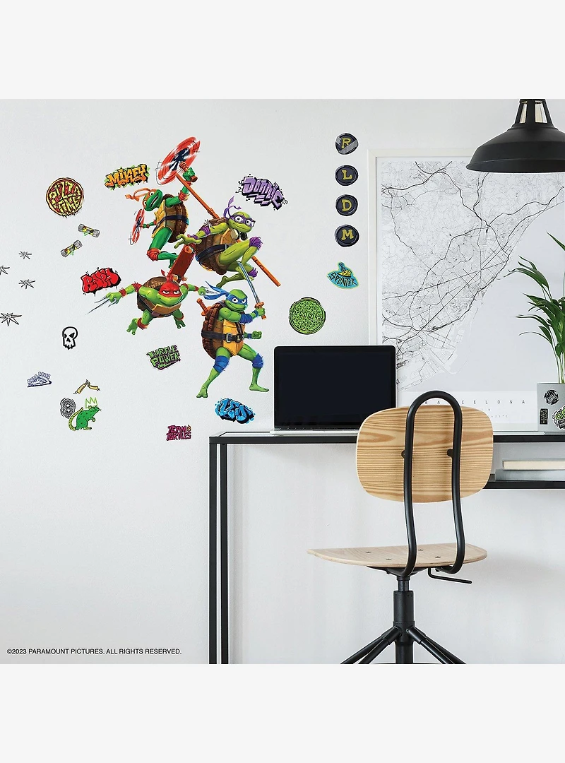 Teenage Mutant Ninja Turtles: Mutant Mayhem Characters Peel and Stick Wall Decals