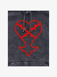 Kingdom Hearts Heartless Symbol Mineral Wash Hoodie