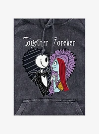 Disney Nightmare Before Christmas Together Forever Mineral Wash Hoodie