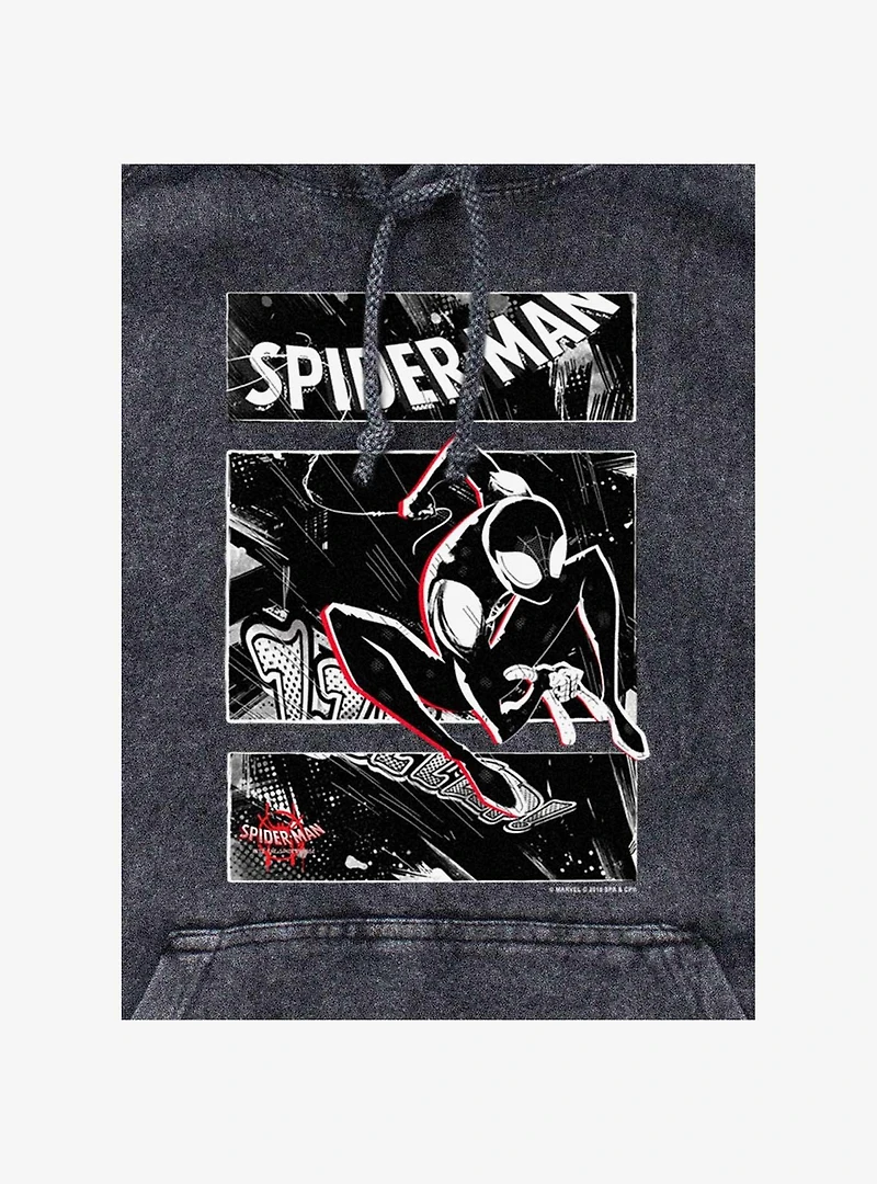 Marvel Spider-Man Street Panels Mineral Wash Hoodie