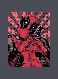 Marvel Deadpool Heart Mineral Wash Hoodie
